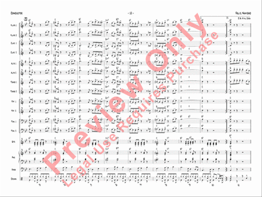 Feliz Navidad (score only) Jazz Ensemble scores gallery preview page 13