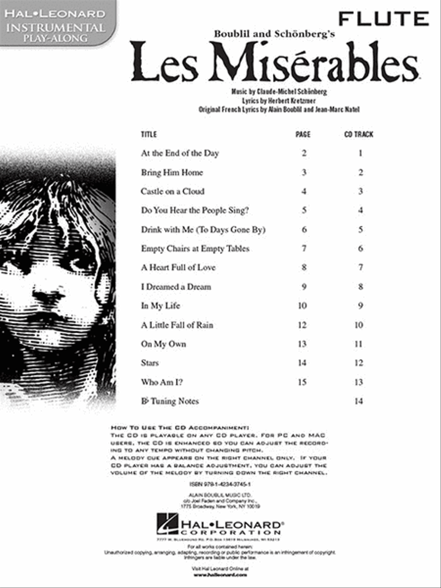 Les Misérables Les Misérables Flute Solo scores gallery preview page 2