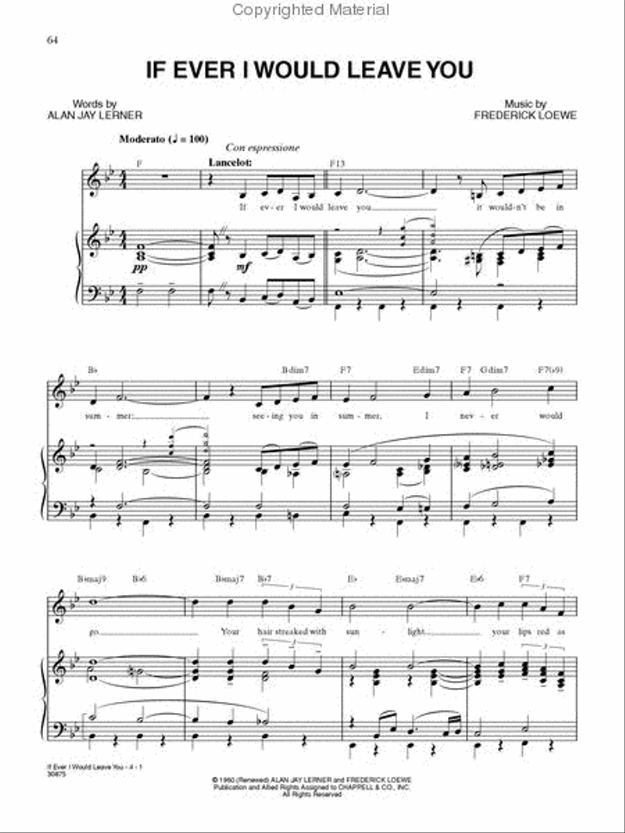 Camelot Camelot Piano, Vocal, Guitar scores gallery preview page 2