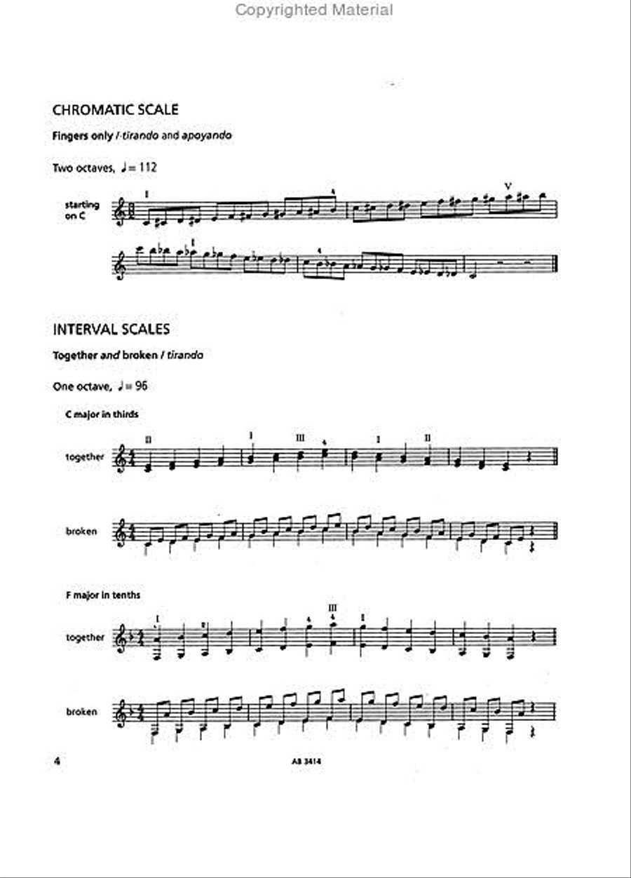 Guitar Scales and Arpeggios, Grades 6-8 Guitar scores gallery preview page 3
