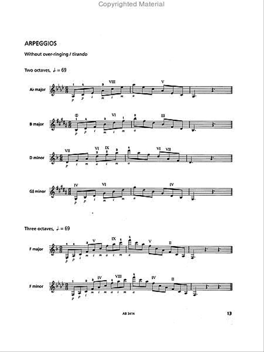 Guitar Scales and Arpeggios, Grades 6-8 Guitar scores gallery preview page 4