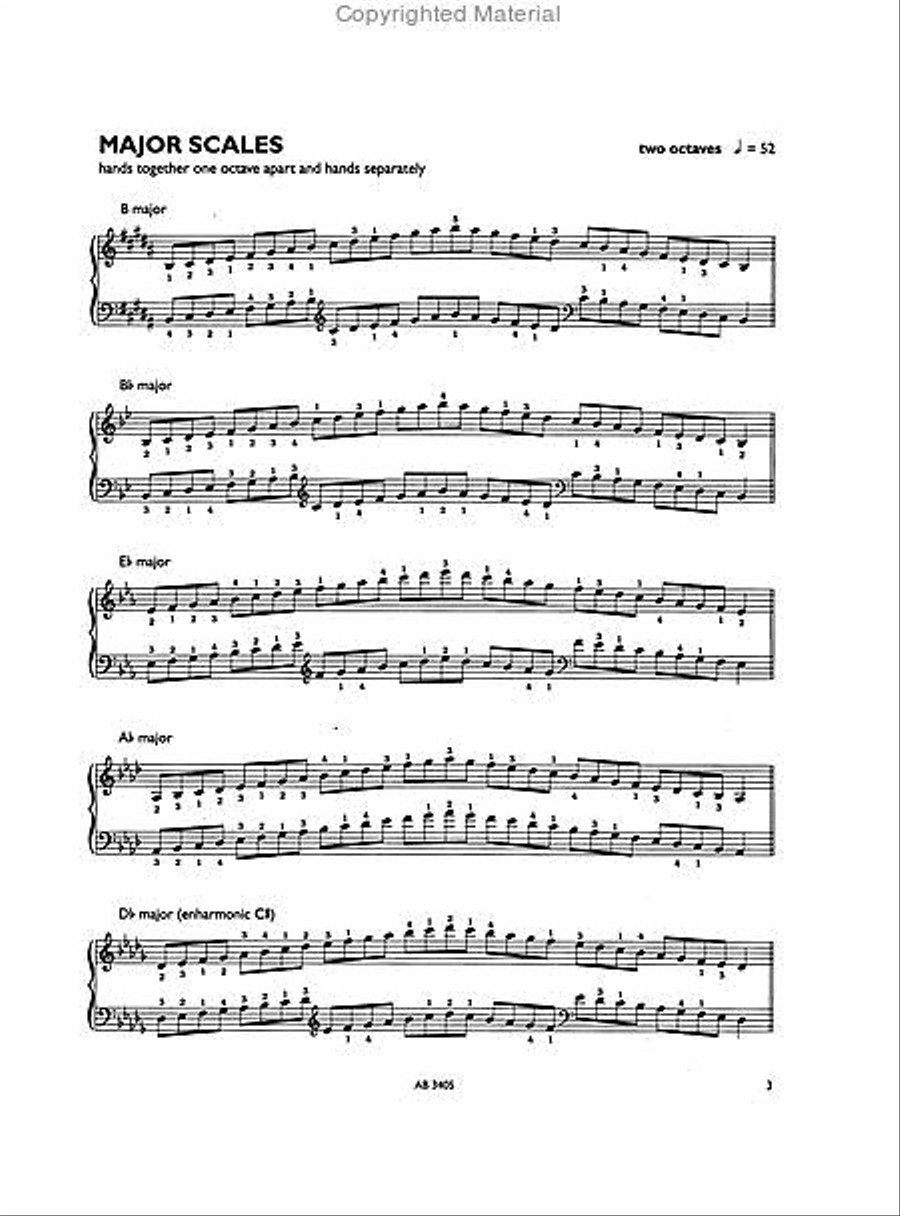 Piano Scales & Arpeggios, Grade 4 Piano Method scores gallery preview page 2