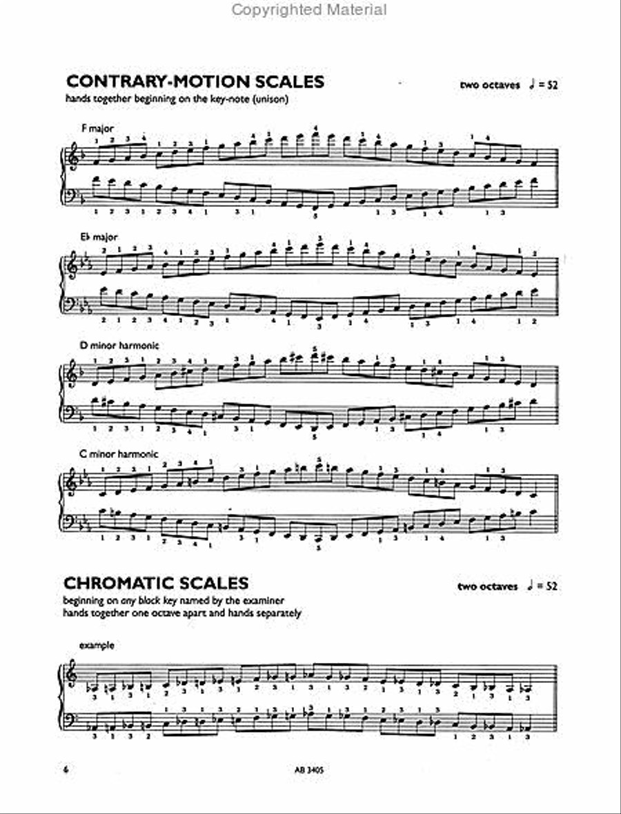 Piano Scales & Arpeggios, Grade 4 Piano Method scores gallery preview page 4