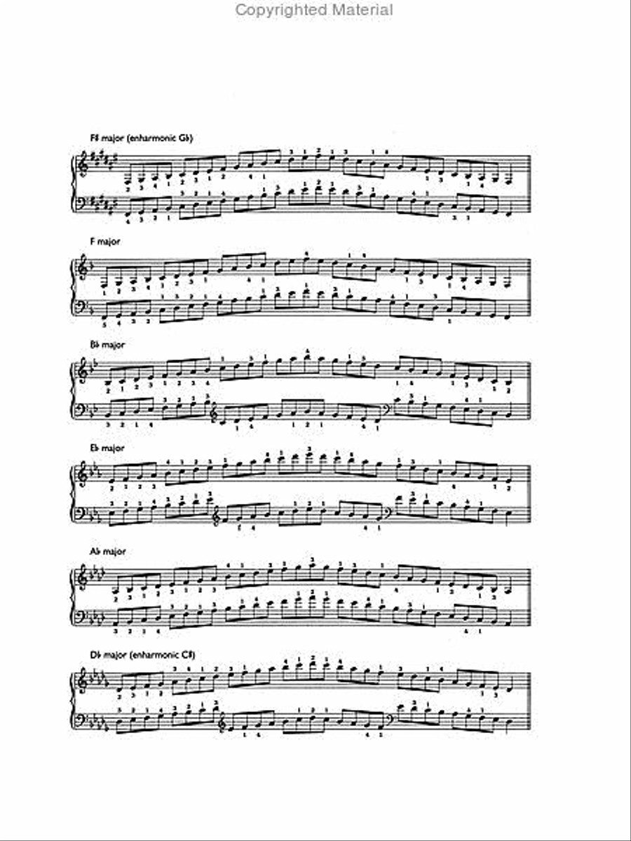 Piano Scales & Arpeggios, Grade 5 Piano Method scores gallery preview page 3