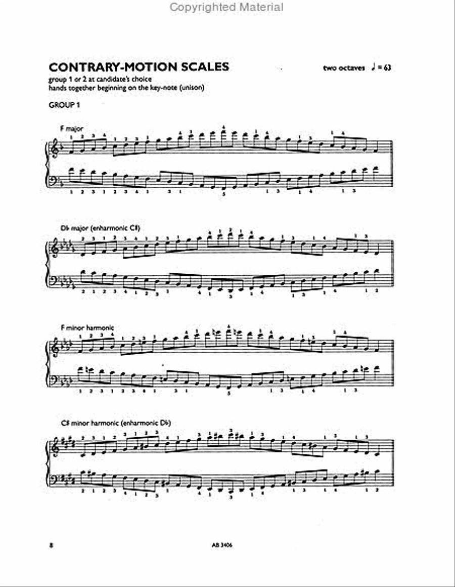 Piano Scales & Arpeggios, Grade 5 Piano Method scores gallery preview page 4