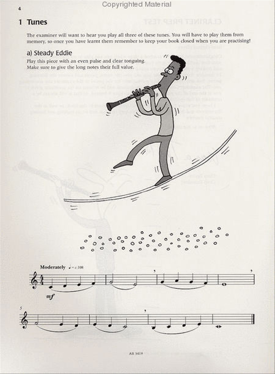 Clarinet Prep Test Clarinet Solo scores gallery preview page 2