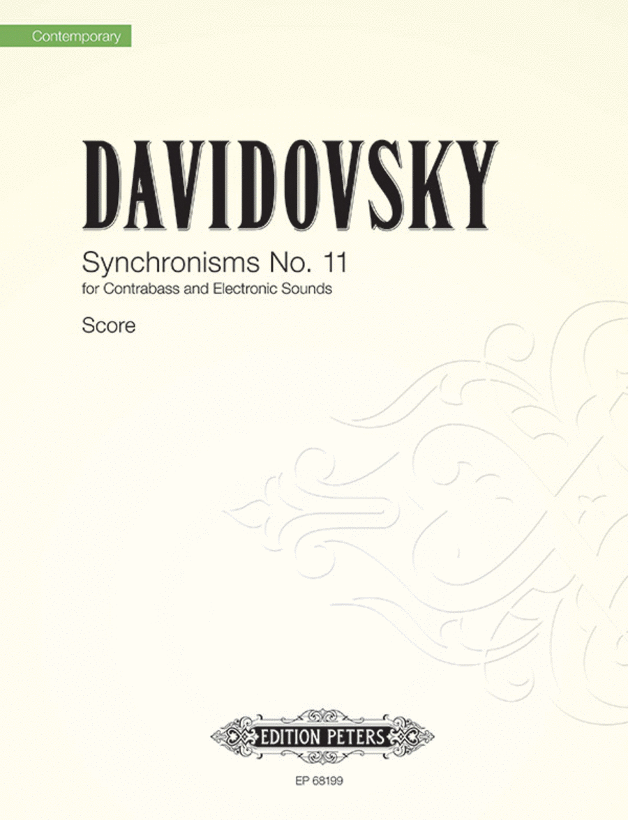 Synchronisms No. 11 Double Bass scores gallery preview page 1