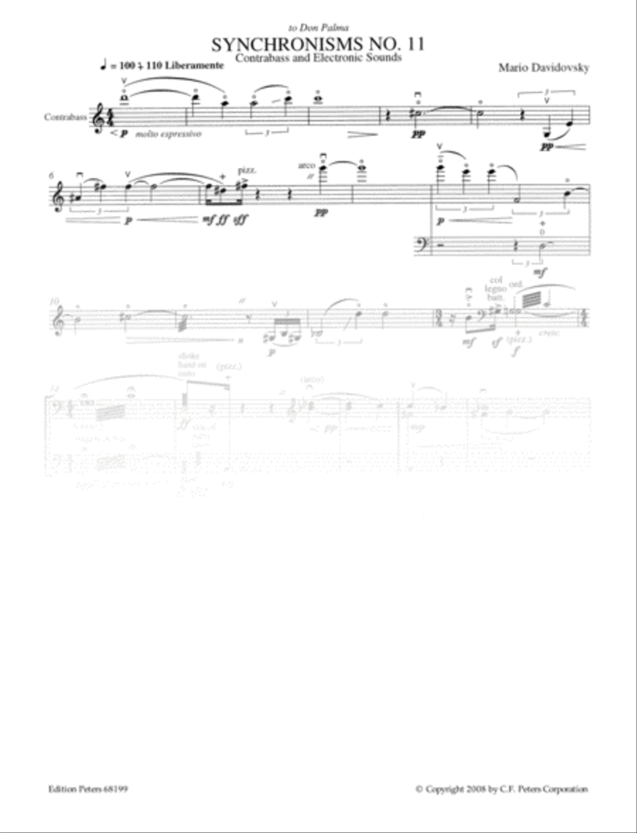 Synchronisms No. 11 Double Bass scores gallery preview page 4