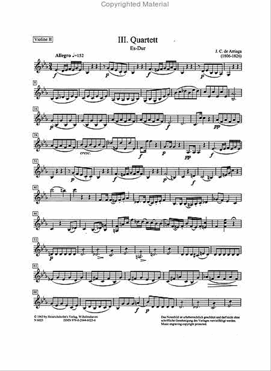 String Quartet No. 3 in Eb Major Cello scores gallery preview page 4