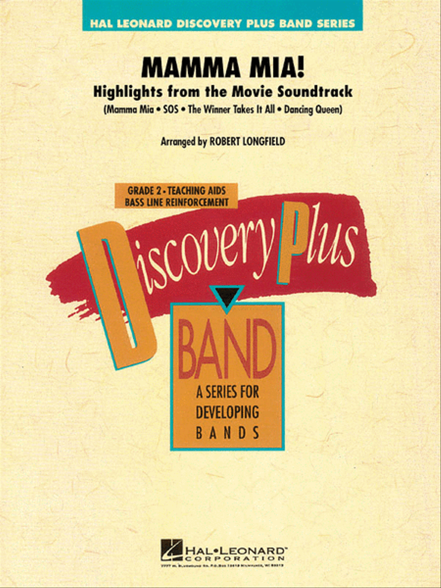 Mamma Mia! – Highlights from the Movie Soundtrack Concert Band scores gallery preview page 1