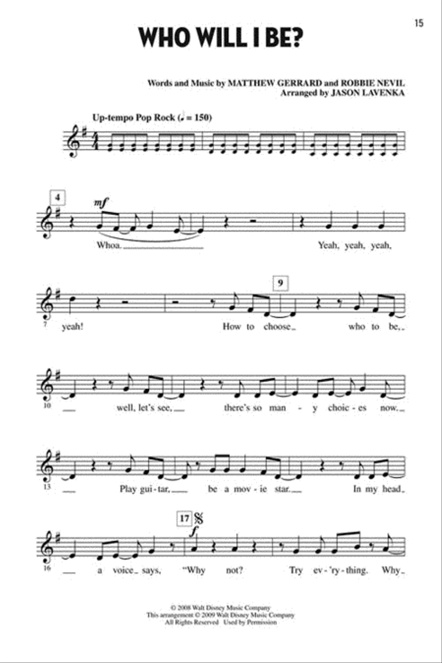 Let's All Sing Songs from Disney's Camp Rock Choir scores gallery preview page 6