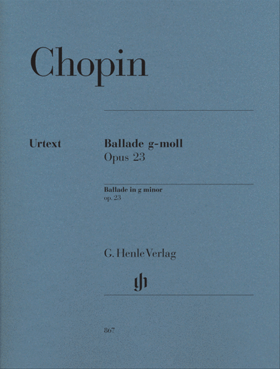 Ballade in G minor Op. 23 Piano Solo scores gallery preview page 1