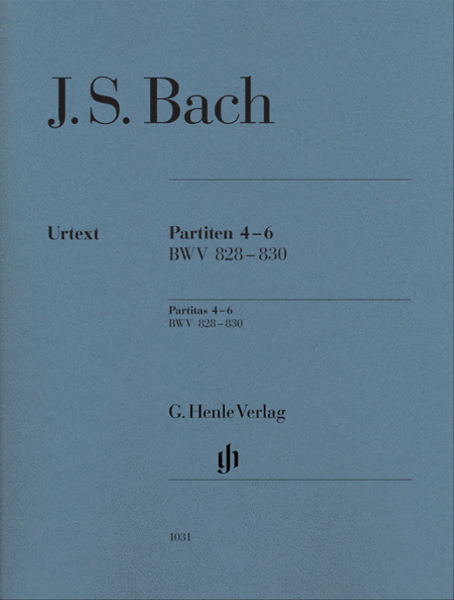 J.S. Bach: Partitas 4-6 BWV 828-830 Piano Solo scores gallery preview page 1