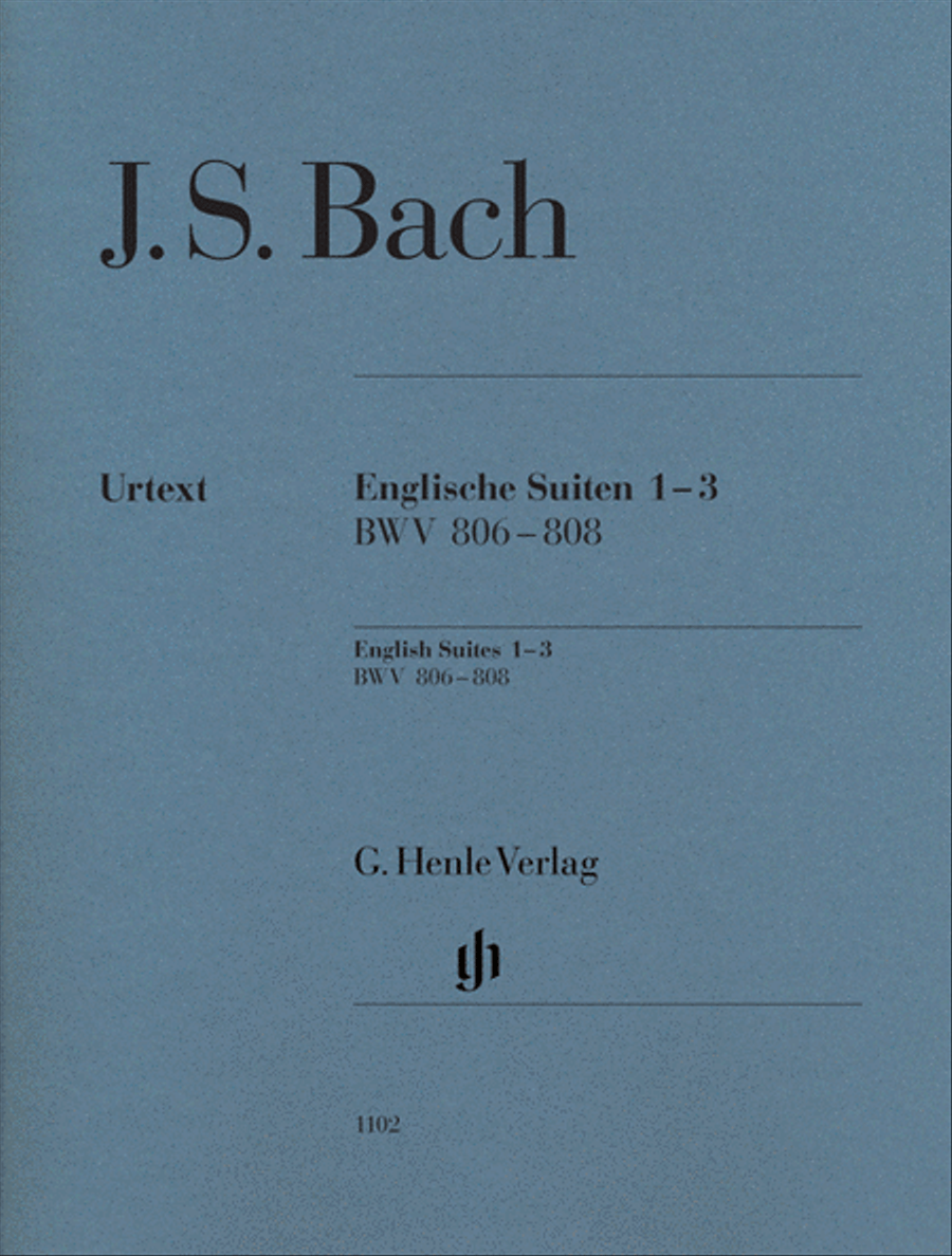 J.S. Bach: English Suites 1-3 BWV 806-808 Piano Solo scores gallery preview page 1