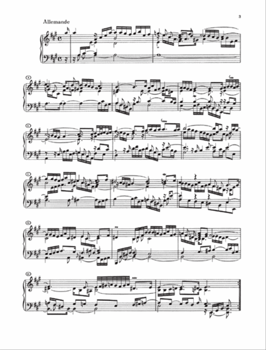 J.S. Bach: English Suites 1-3 BWV 806-808 Piano Solo scores gallery preview page 4