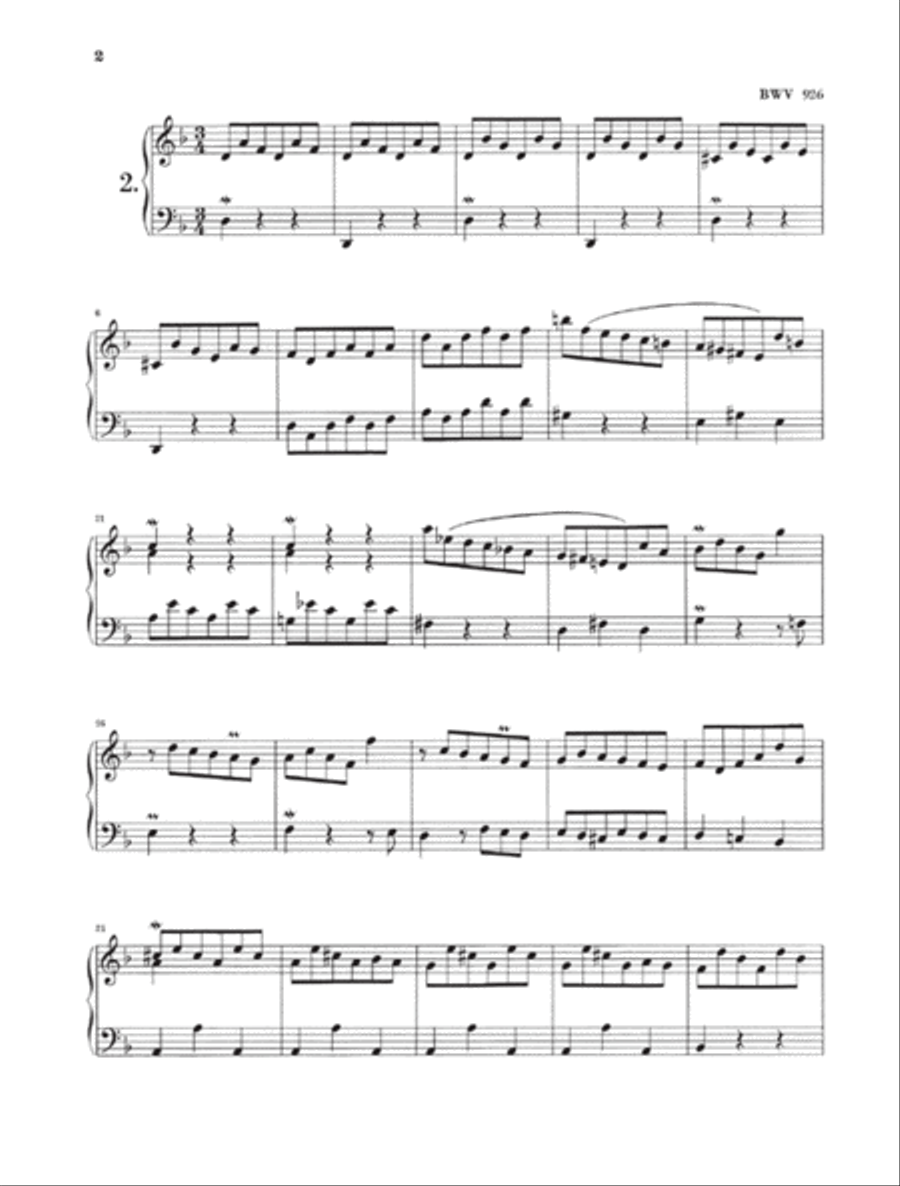 J.S. Bach: Little Preludes And Fughettas Piano Solo scores gallery preview page 3