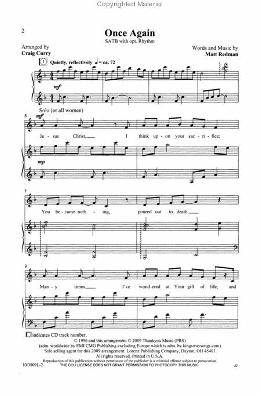Once Again 4-Part scores gallery preview page 2
