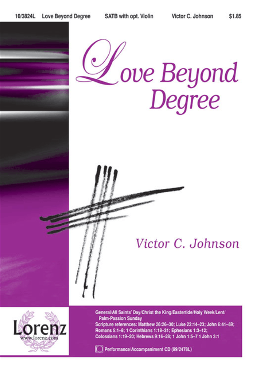 Love Beyond Degree Love Beyond Degree 4-Part scores gallery preview page 1