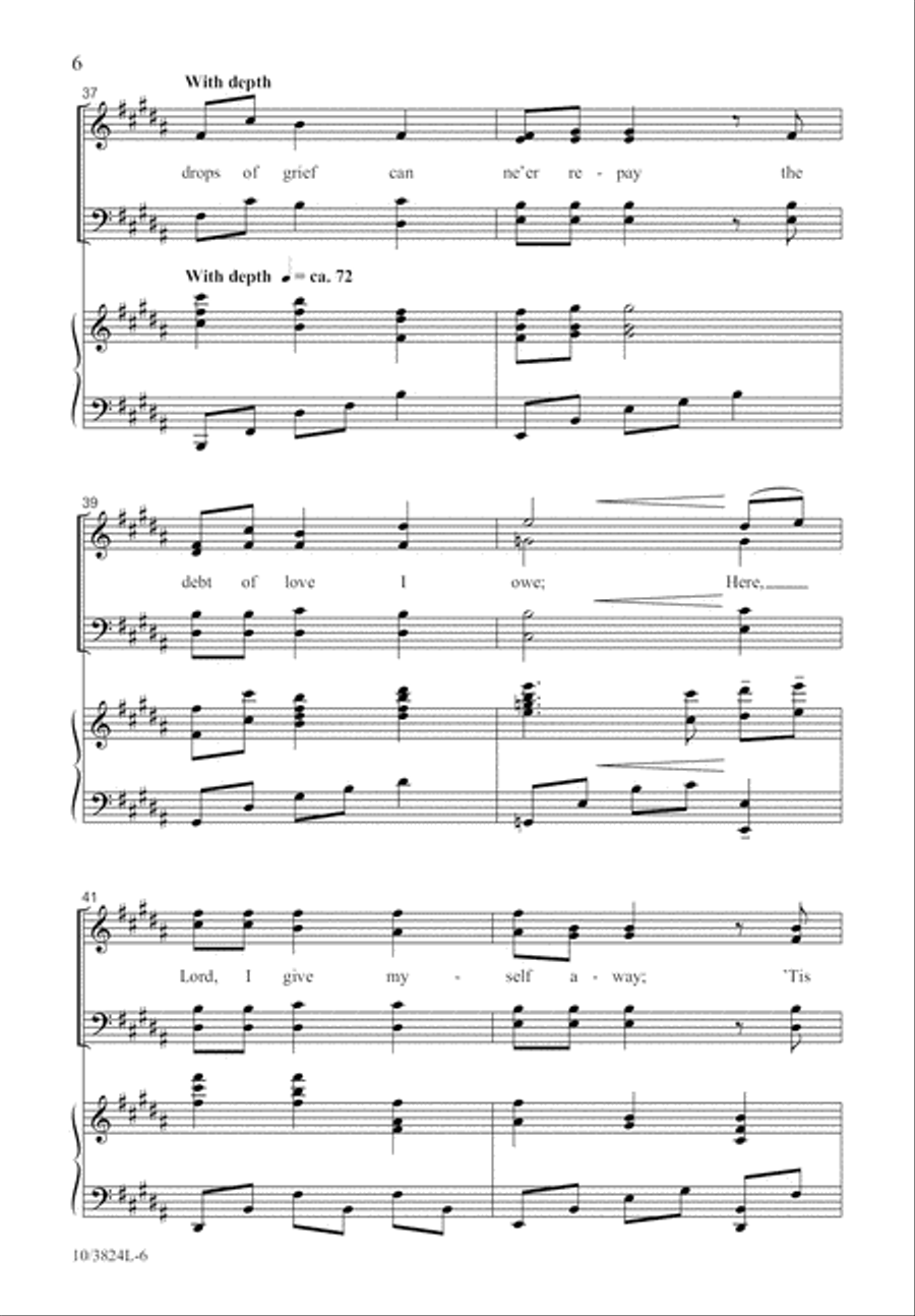 Love Beyond Degree Love Beyond Degree 4-Part scores gallery preview page 7