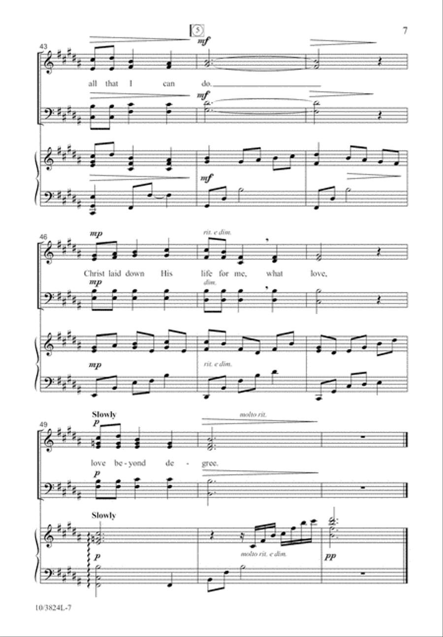 Love Beyond Degree Love Beyond Degree 4-Part scores gallery preview page 8