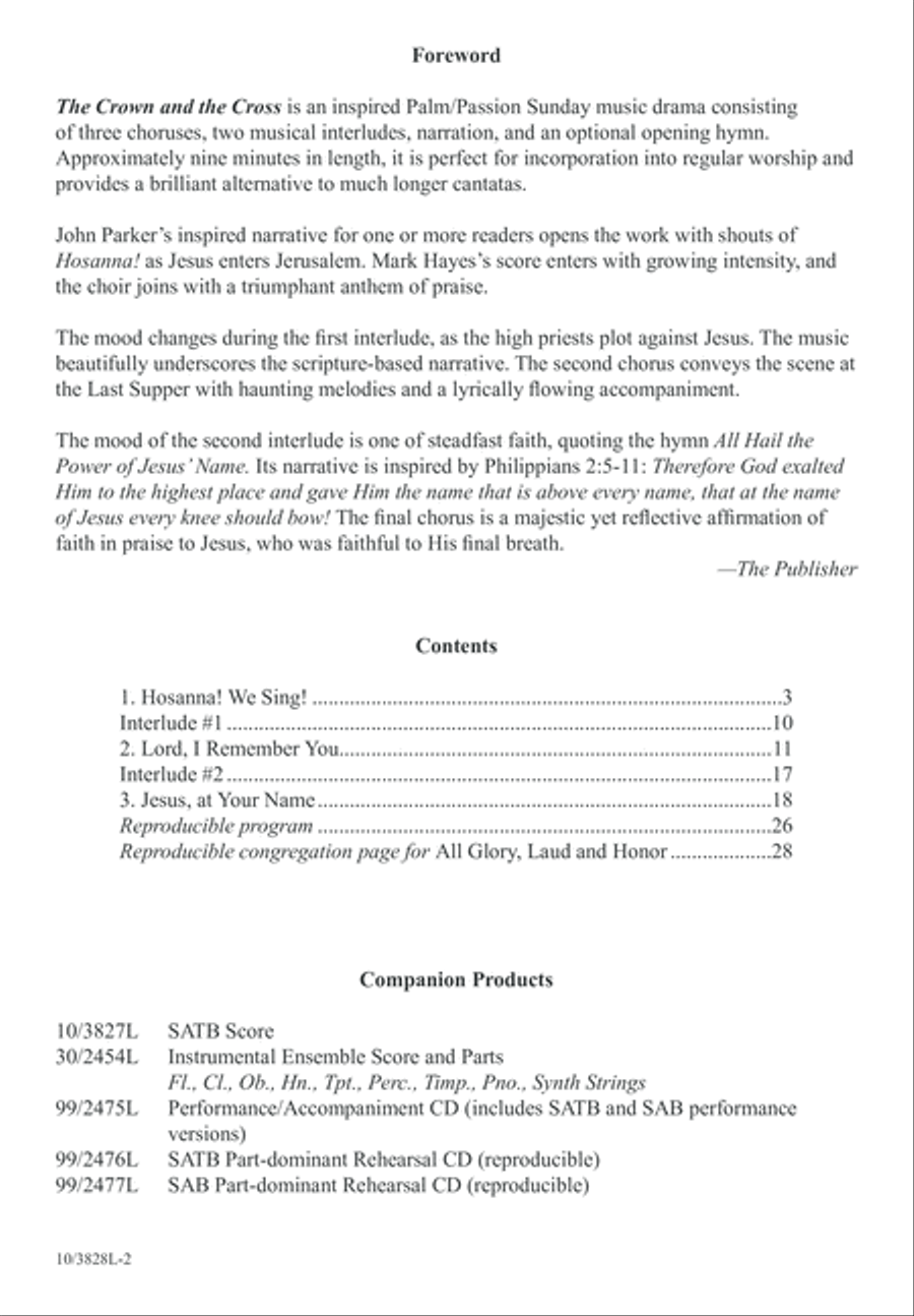 The Crown and the Cross The Crown and the Cross 3-Part scores gallery preview page 3