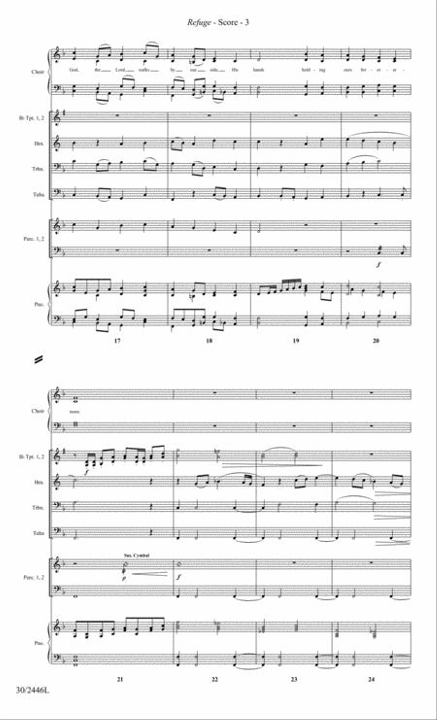Refuge - Brass and Percussion Score and Parts Choir scores gallery preview page 4
