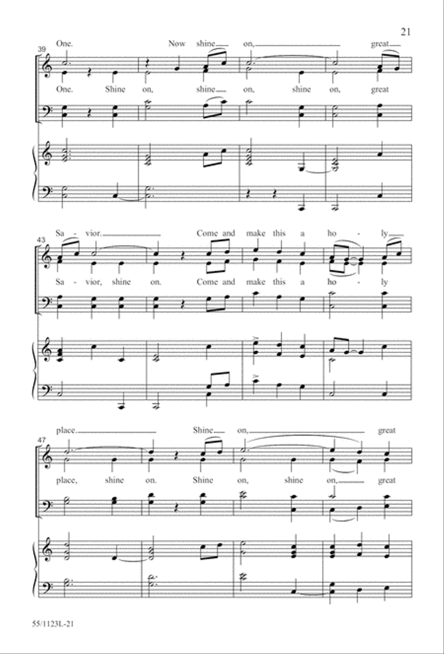 Come, Touch the Robe Come, Touch the Robe 4-Part scores gallery preview page 22