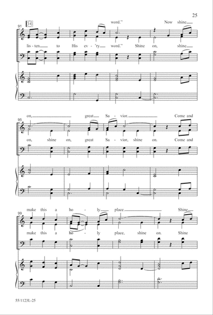 Come, Touch the Robe Come, Touch the Robe 4-Part scores gallery preview page 26