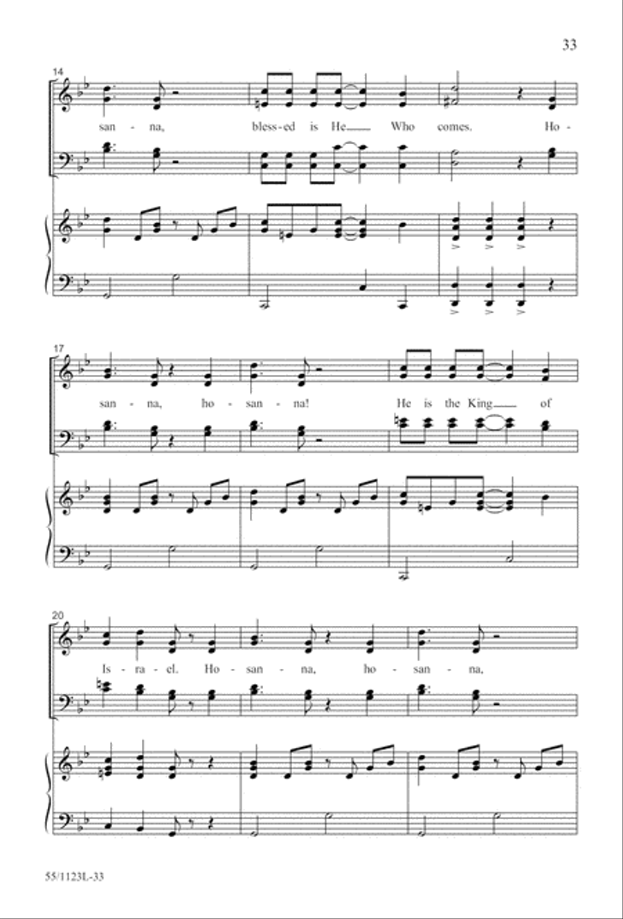 Come, Touch the Robe Come, Touch the Robe 4-Part scores gallery preview page 34