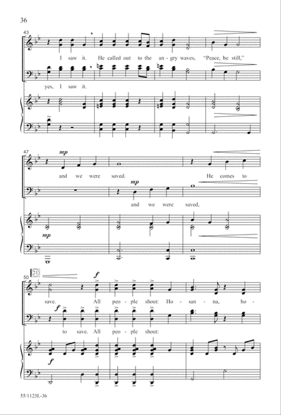Come, Touch the Robe Come, Touch the Robe 4-Part scores gallery preview page 37
