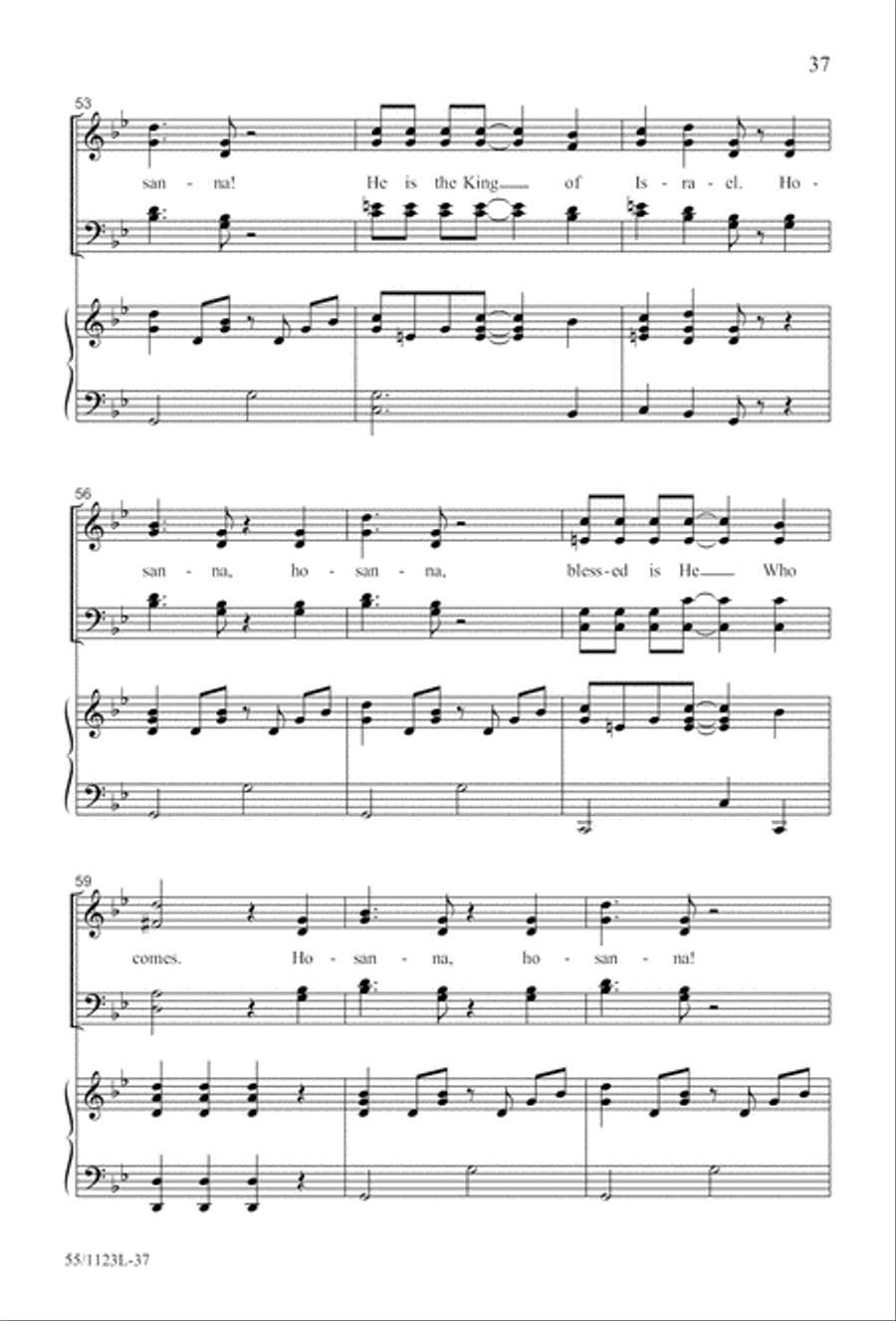 Come, Touch the Robe Come, Touch the Robe 4-Part scores gallery preview page 38
