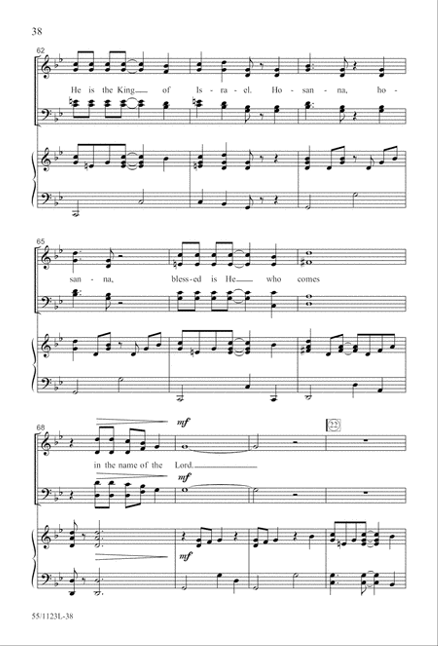 Come, Touch the Robe Come, Touch the Robe 4-Part scores gallery preview page 39