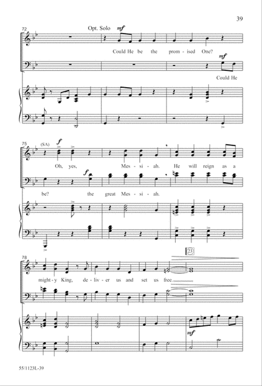 Come, Touch the Robe Come, Touch the Robe 4-Part scores gallery preview page 40