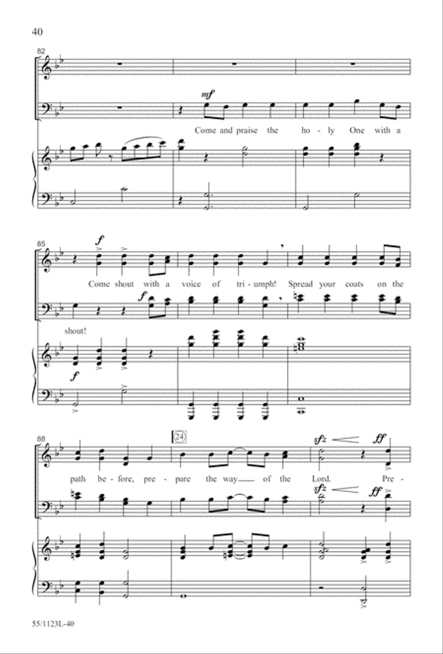 Come, Touch the Robe Come, Touch the Robe 4-Part scores gallery preview page 41
