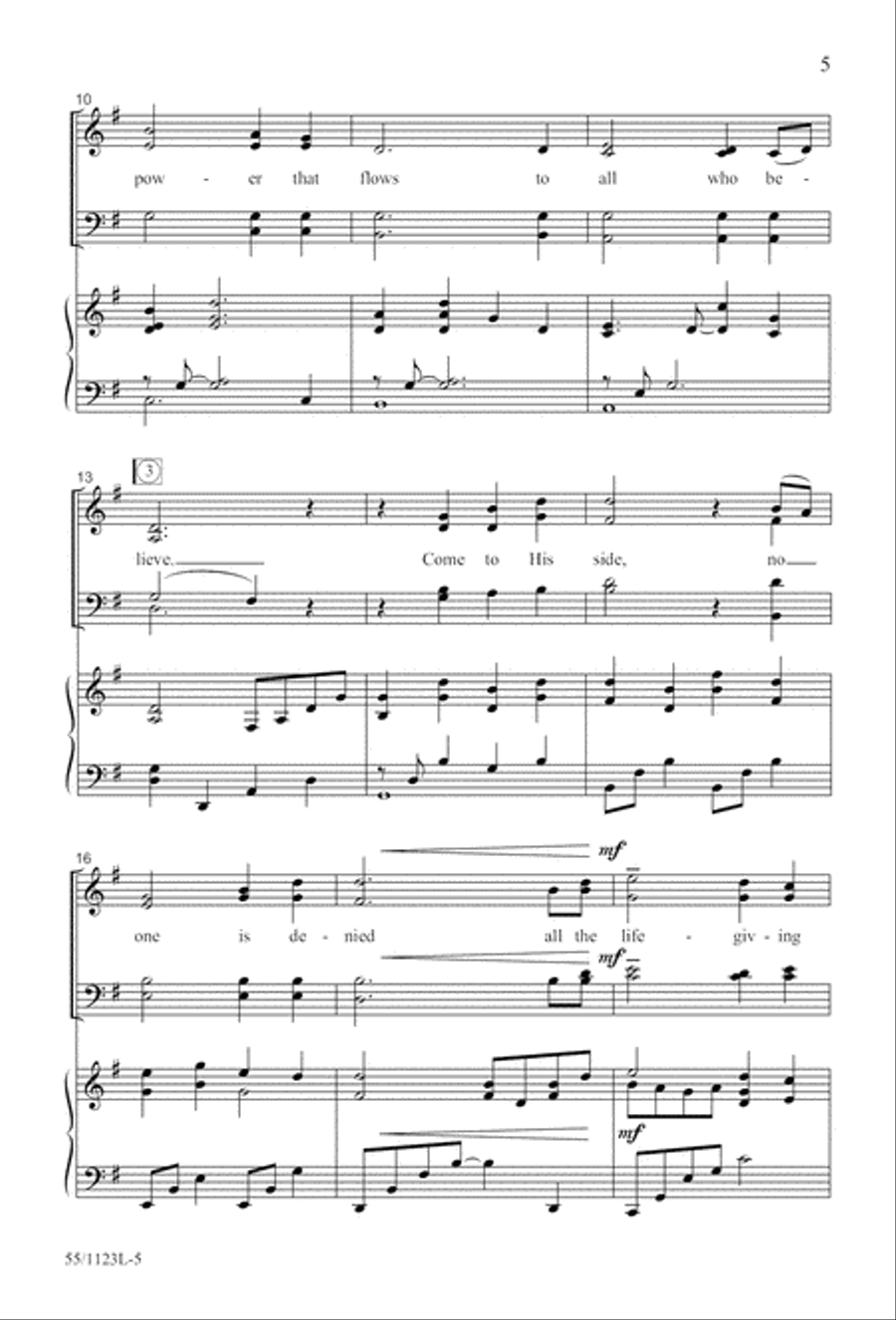 Come, Touch the Robe Come, Touch the Robe 4-Part scores gallery preview page 6