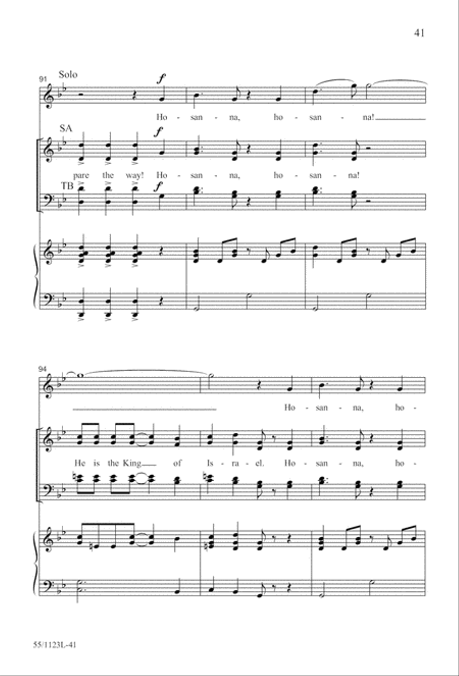 Come, Touch the Robe Come, Touch the Robe 4-Part scores gallery preview page 42