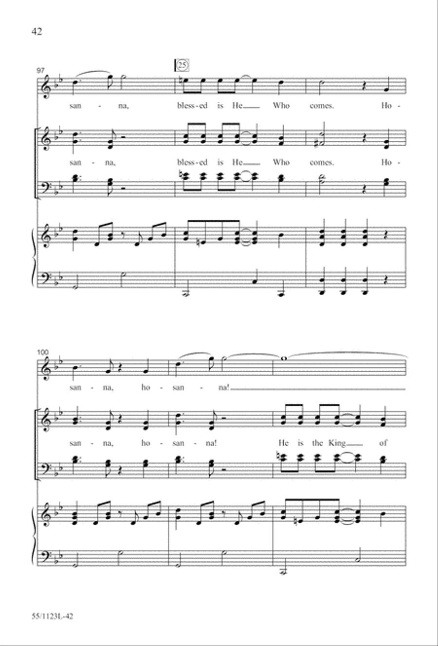 Come, Touch the Robe Come, Touch the Robe 4-Part scores gallery preview page 43
