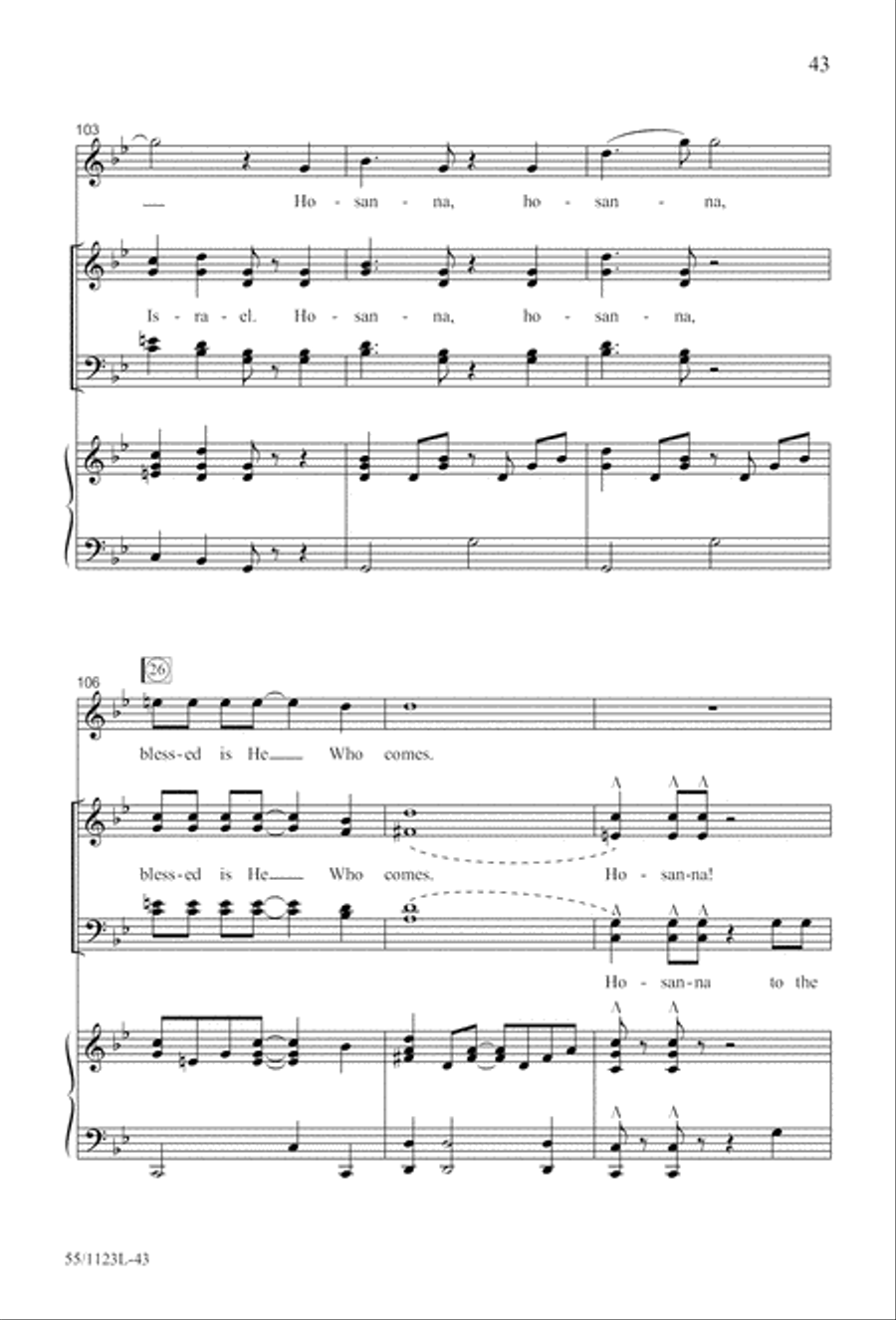 Come, Touch the Robe Come, Touch the Robe 4-Part scores gallery preview page 44