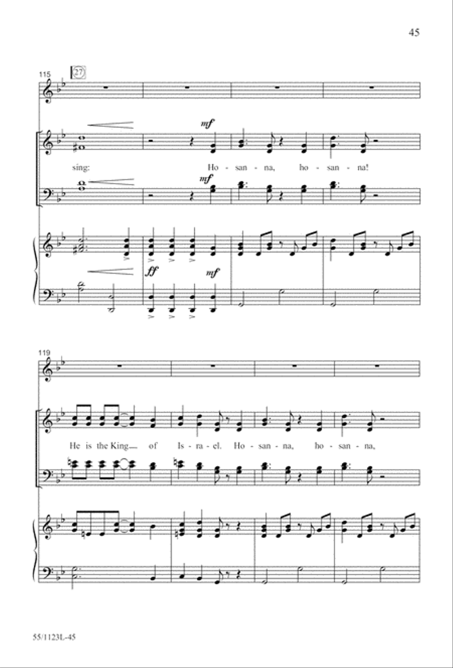 Come, Touch the Robe Come, Touch the Robe 4-Part scores gallery preview page 46