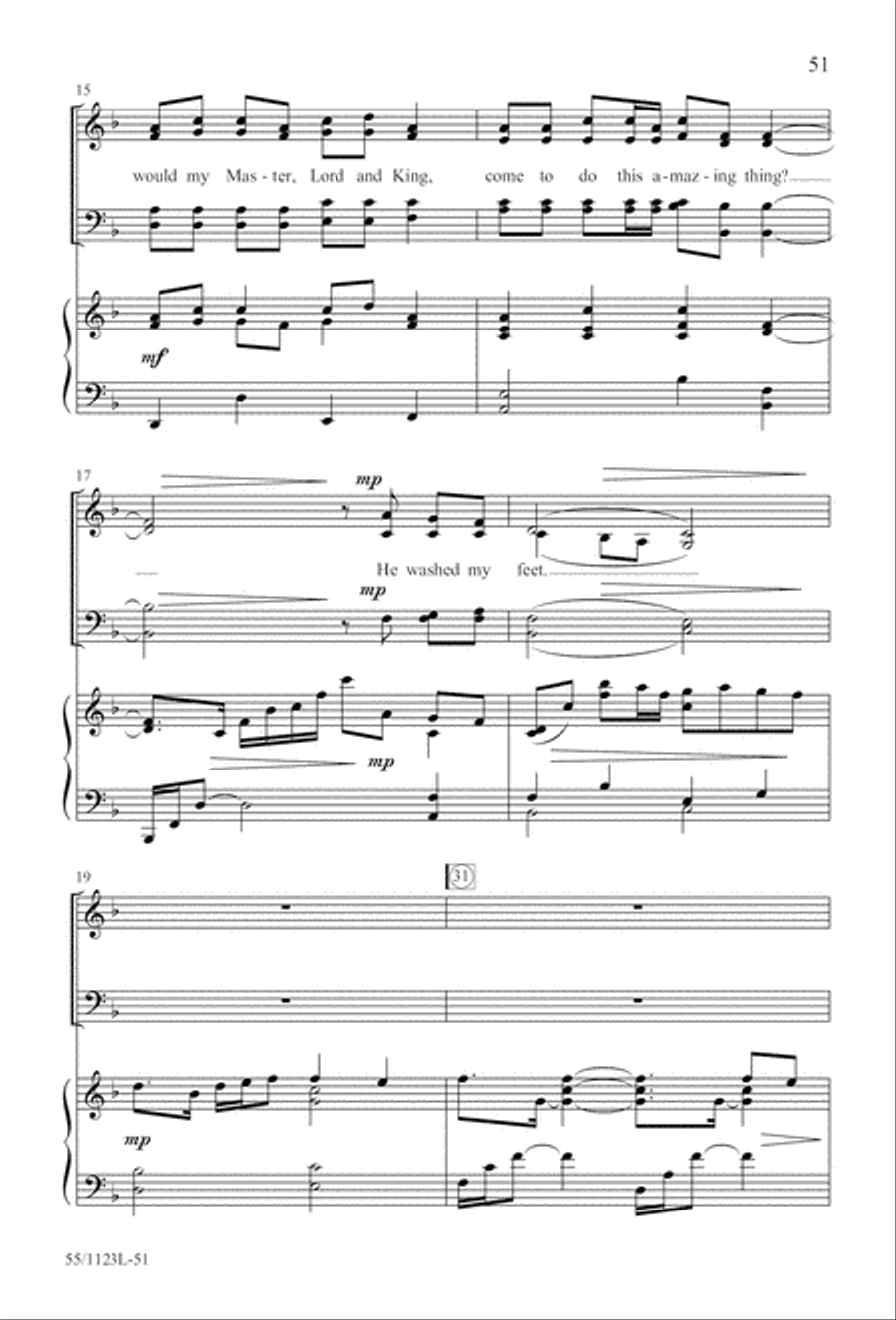 Come, Touch the Robe Come, Touch the Robe 4-Part scores gallery preview page 52