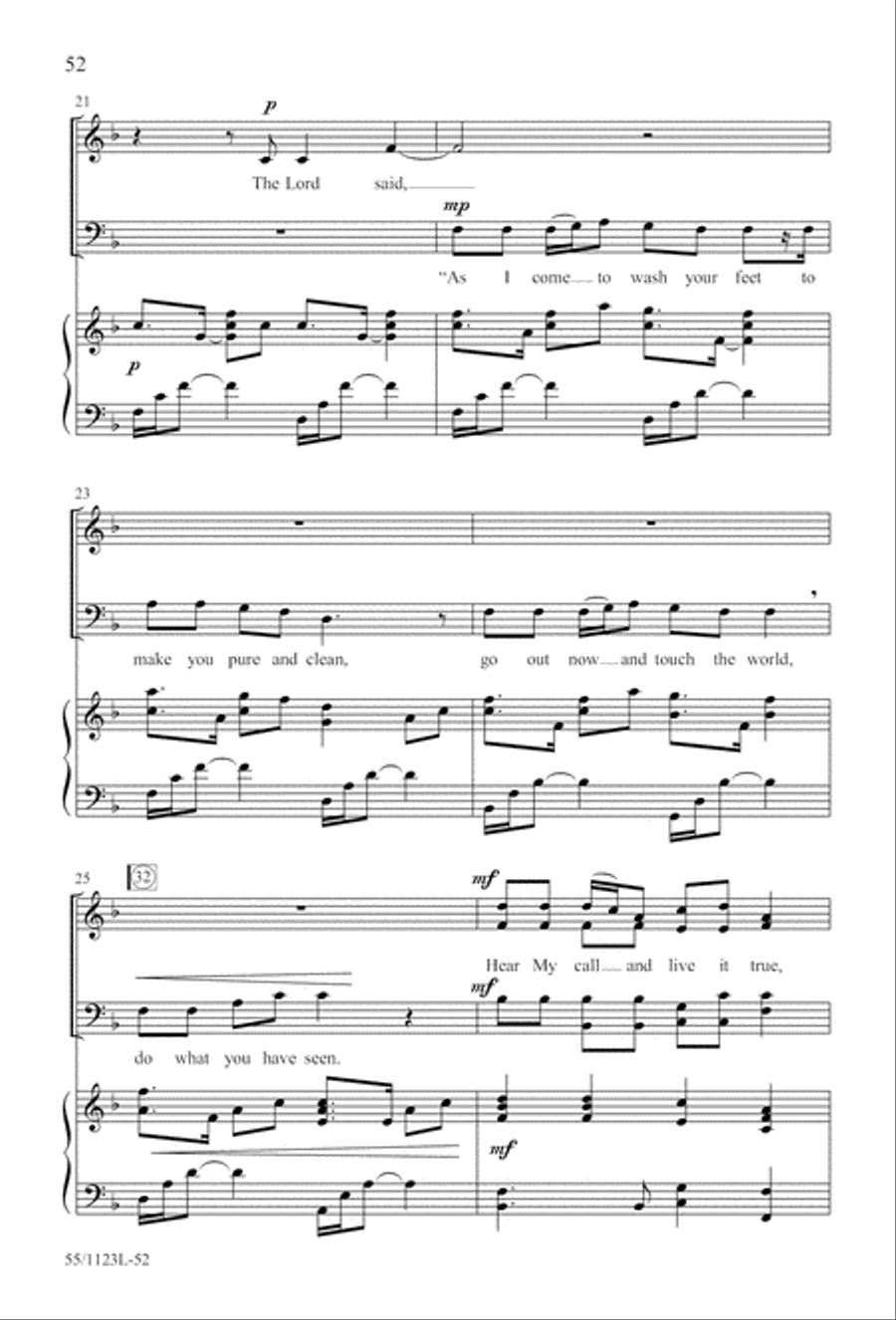 Come, Touch the Robe Come, Touch the Robe 4-Part scores gallery preview page 53