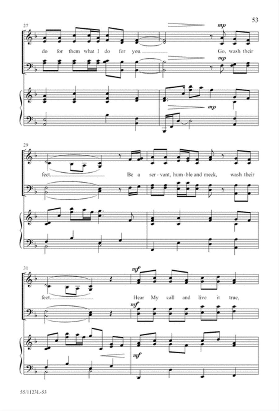 Come, Touch the Robe Come, Touch the Robe 4-Part scores gallery preview page 54