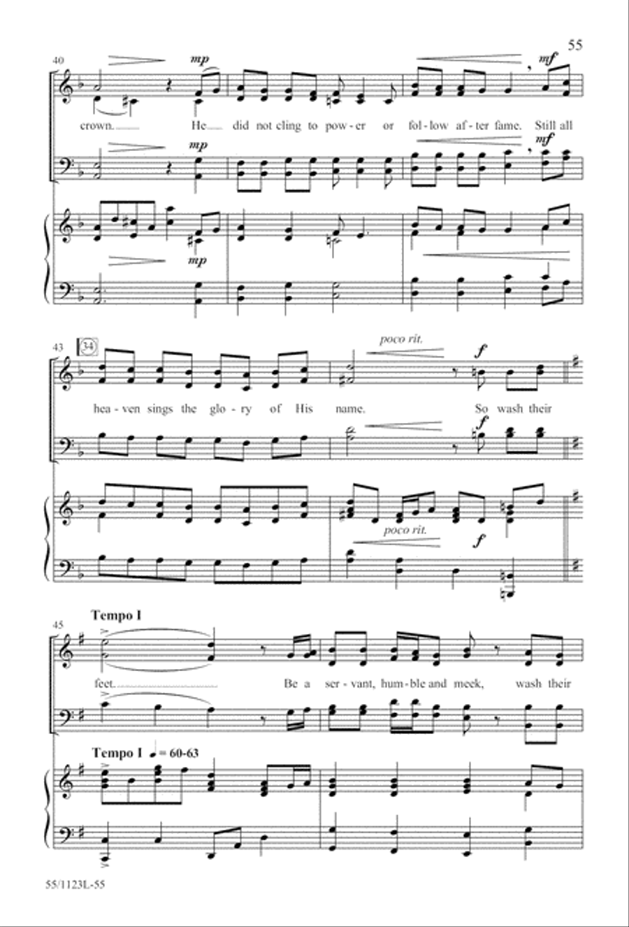 Come, Touch the Robe Come, Touch the Robe 4-Part scores gallery preview page 56