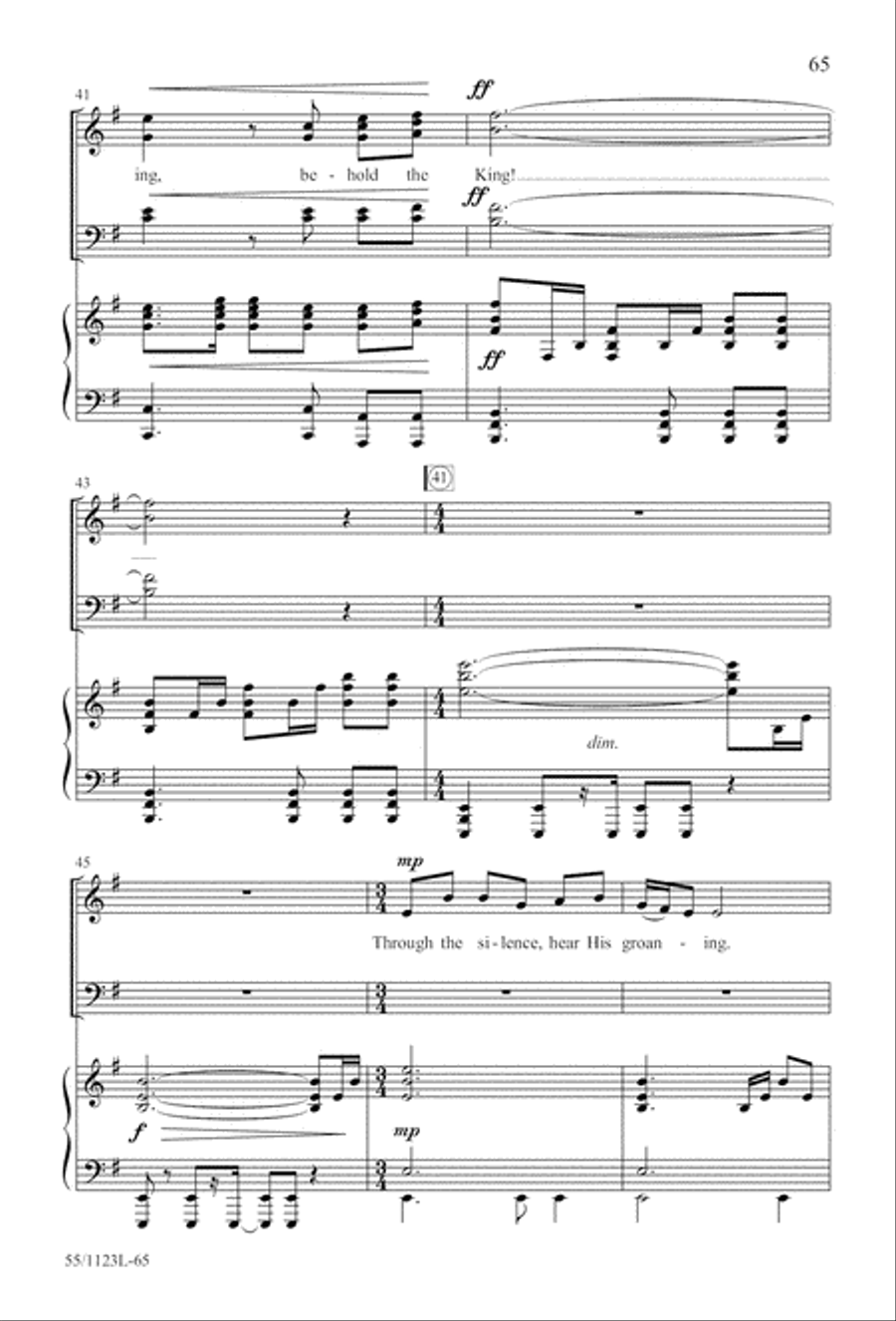 Come, Touch the Robe Come, Touch the Robe 4-Part scores gallery preview page 66