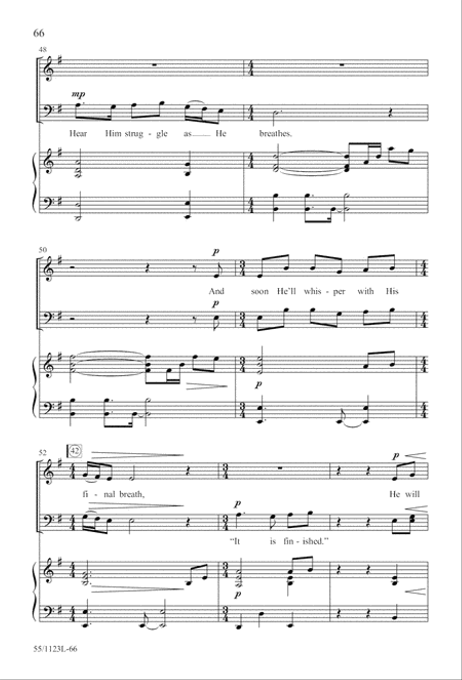 Come, Touch the Robe Come, Touch the Robe 4-Part scores gallery preview page 67