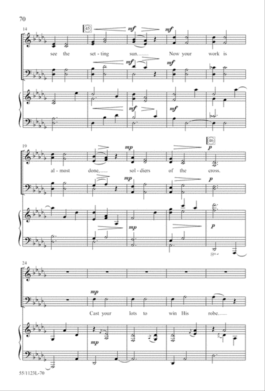 Come, Touch the Robe Come, Touch the Robe 4-Part scores gallery preview page 71