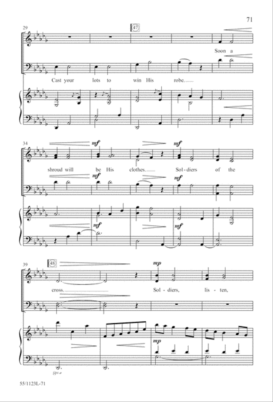 Come, Touch the Robe Come, Touch the Robe 4-Part scores gallery preview page 72