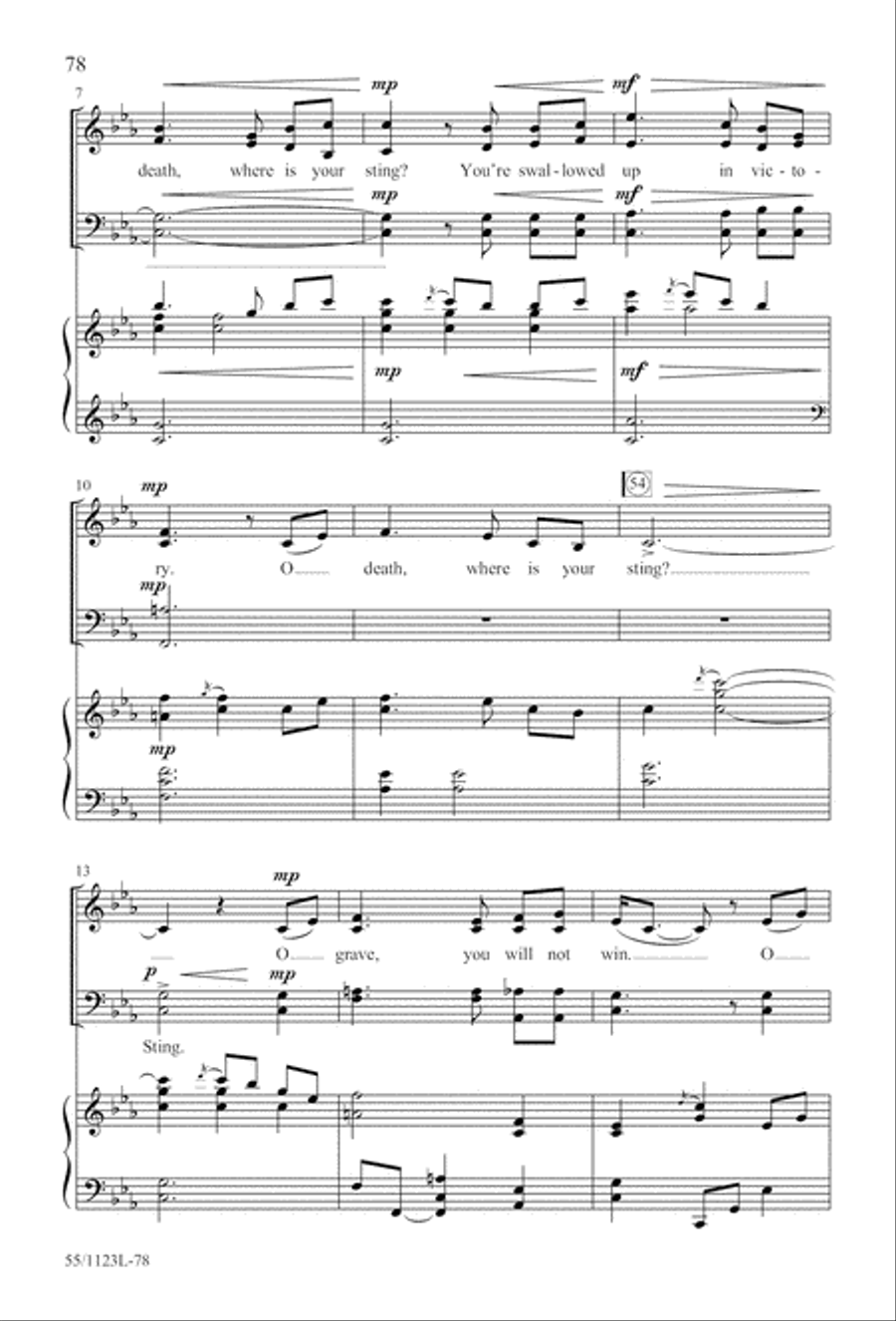 Come, Touch the Robe Come, Touch the Robe 4-Part scores gallery preview page 79