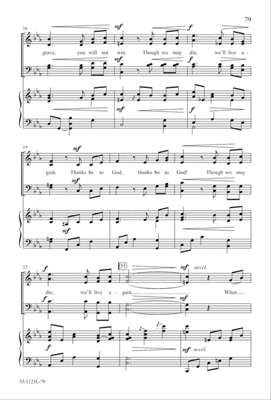 Come, Touch the Robe Come, Touch the Robe 4-Part scores gallery preview page 80