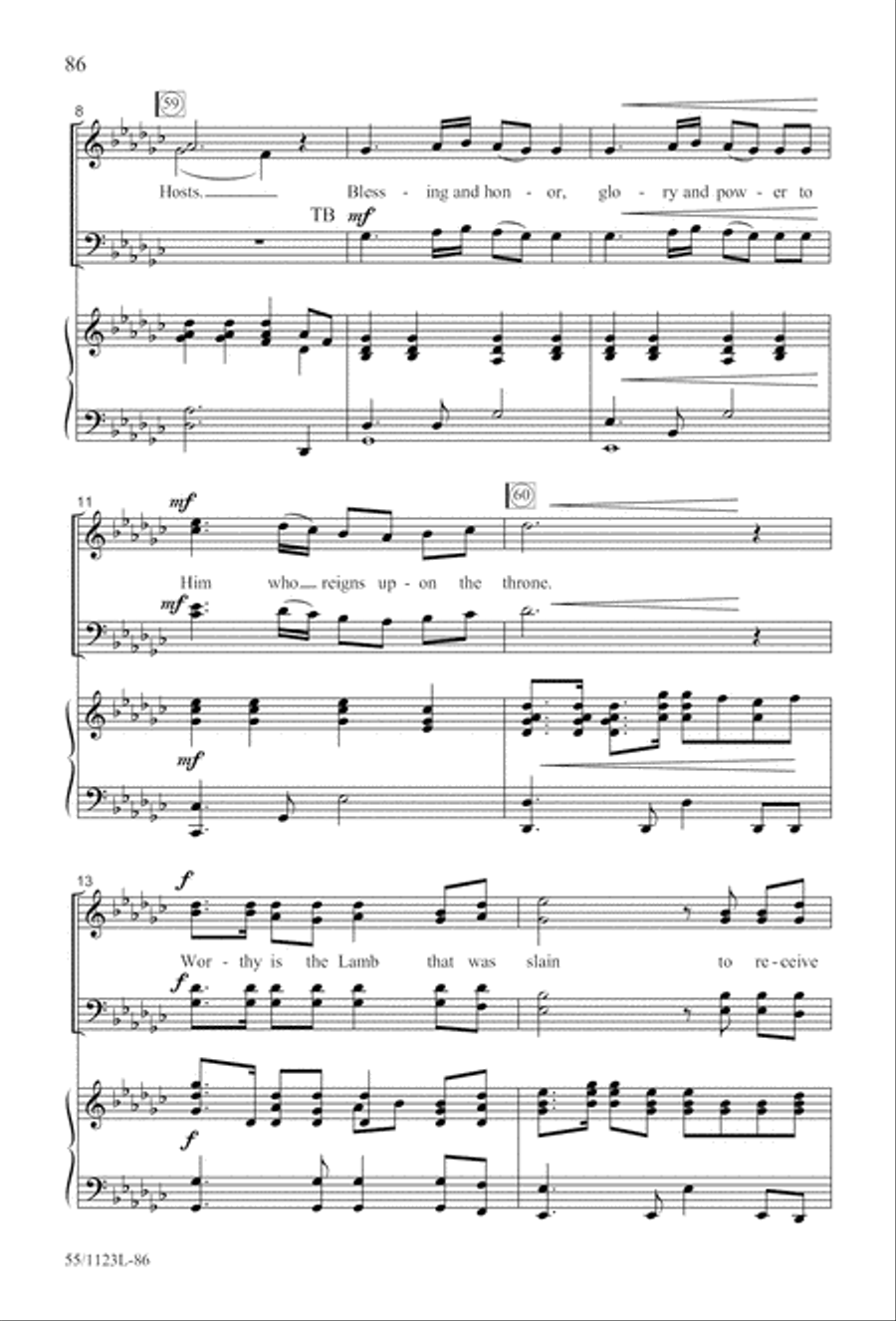 Come, Touch the Robe Come, Touch the Robe 4-Part scores gallery preview page 87